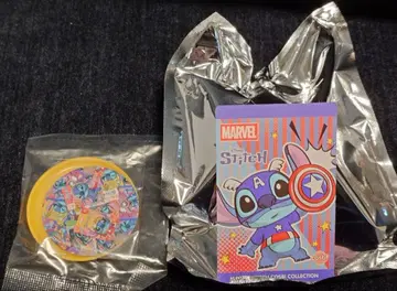 미개봉 cosbi 스티치 x 마블 캡틴 아메리카 피규어
