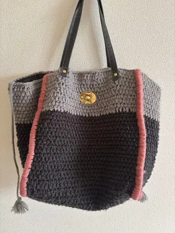 Laugoa 손뜨개질풍 토트백