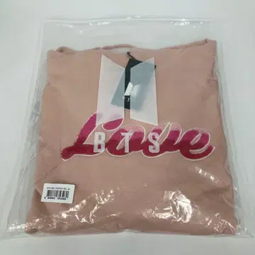 BTS LOVE 로고 핑크 T셔츠