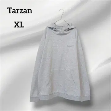 타잔 후드티 후드 부착 그레이 캐주얼 XL