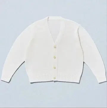 패밀리마트 코튼 가디건 화이트