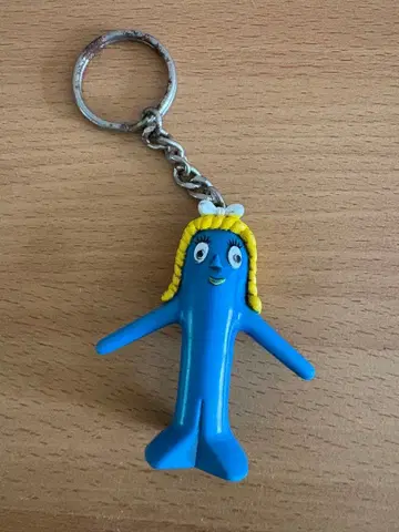 검비 Gumby 캐릭터 구 키링 빈티지