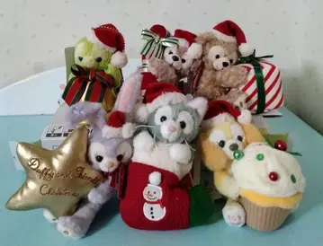 디즈니 크리스마스 봉제 인형 배치 6개 세트