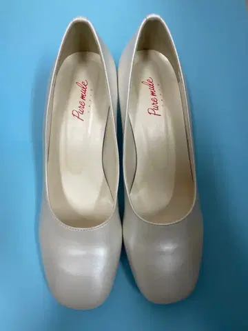 미사용품 브라이덜 신발 6cm 힐 (24.5cm)