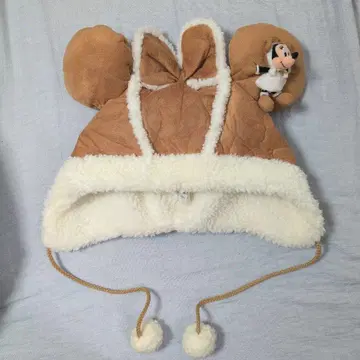 미니 무스탕 팬캡 겨울