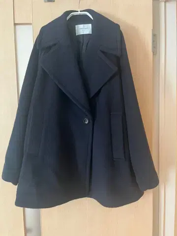 빅 실루엣 피 코트 울 코트