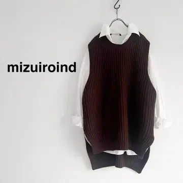 mizuiroind 크루넥 와이드 베스트