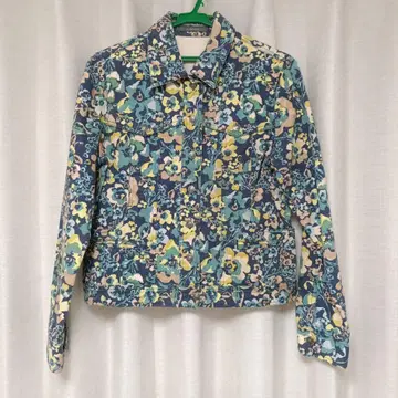 빈티지 꽃무늬 구제 의류 데님 자켓