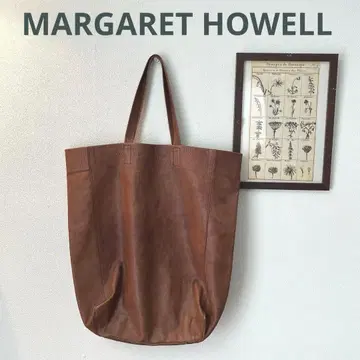 MARGARET HOWELL 브라운 토트백
