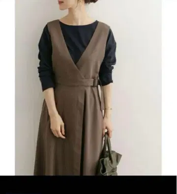 URBAN RESEARCH DOORS 오버롤 스커트 체크