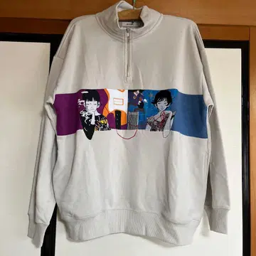 graniph 아트 프린트 하프 지퍼 트레이닝복 S