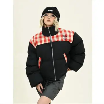 새상품 숏 충전솜 다운 자켓 M 블랙