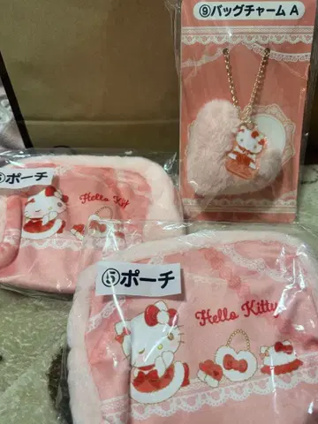 헬로키티 파우치&백참 세트