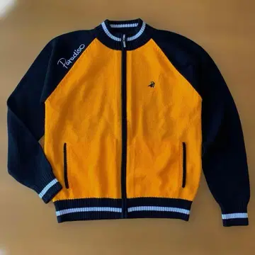 골프웨어 Paradiso 오렌지 블랙 스웨터 M 사이즈