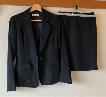 여성용 수트 스커트 블랙