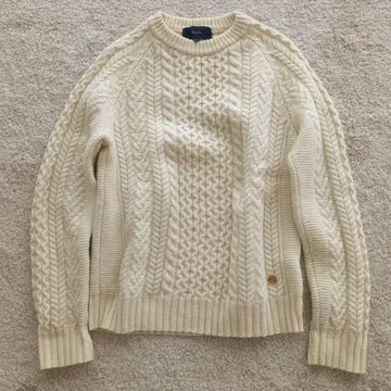 SHIPS 케이블 니트 모 100%