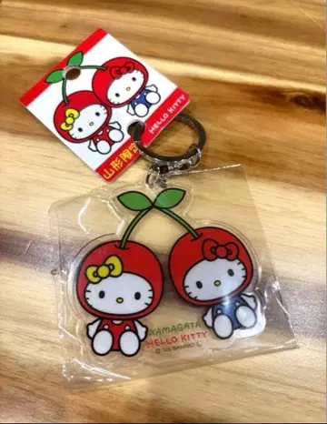 야마가타 한정 키티 키링