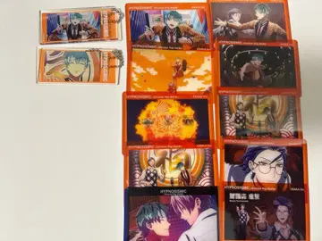 트레이딩 아크릴 키링 & 클리어 카드 시로가미 사사라 츠츠지모리 쇼 세트