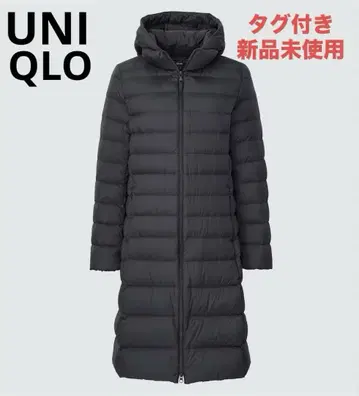 택 포함 새상품 UNIQLO 유니클로 울트라 라이트 다운 후디드 코트 S