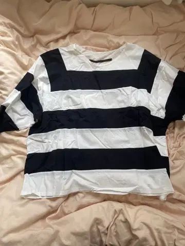 my beautiful landlet 롱 T 보더 셔츠