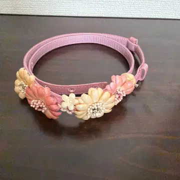 TOCCA 꽃 장식 핑크 벨트 케이스 포함