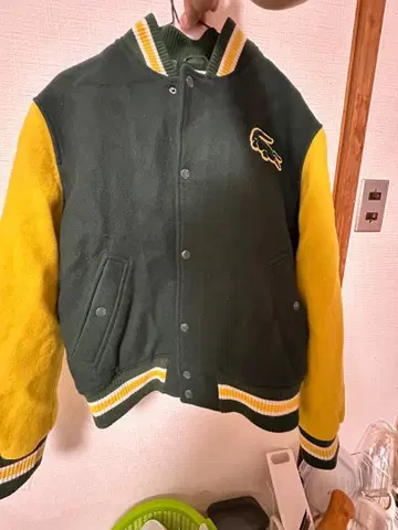 정격 6만 5천 LACOSTE LIVE 바시티 자켓 US S 사이즈