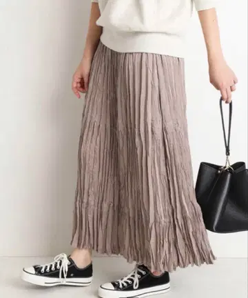 SLOBE 그레이 롱 스커트