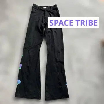 SPACE TRIBE 연꽃 플레어 팬츠 레이브 파티 트랜스