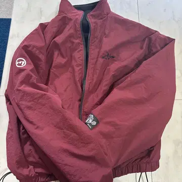 버건디 MSG 나일론 자켓
