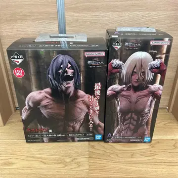 제일복권 진격의 거인 벽 너머의 세계 피규어 2종 세트 미개봉 새상품