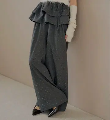 큐빅 루즈핏 슬랙스 팬츠 [ SALON by Chico ]