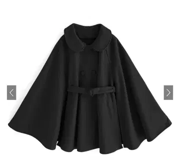 새상품 미사용 그레일 케이프 코트 블랙