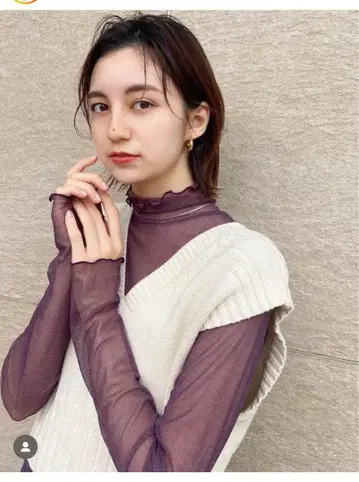 클리닝 완료 todayful 메쉬 터틀 탑스