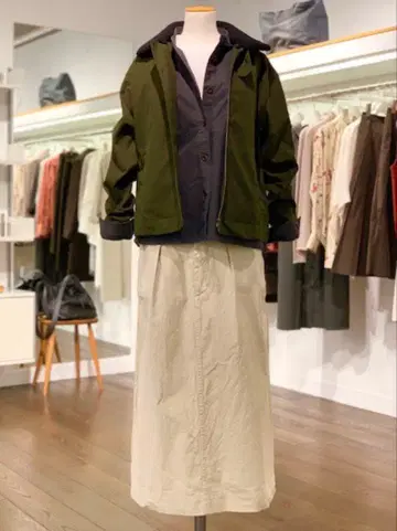 MHL. 블루종 자켓 카키