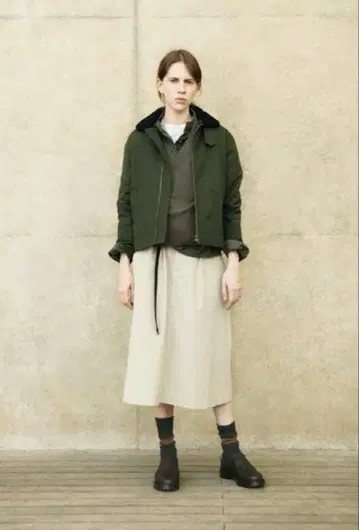 MHL. 블루종 자켓 카키