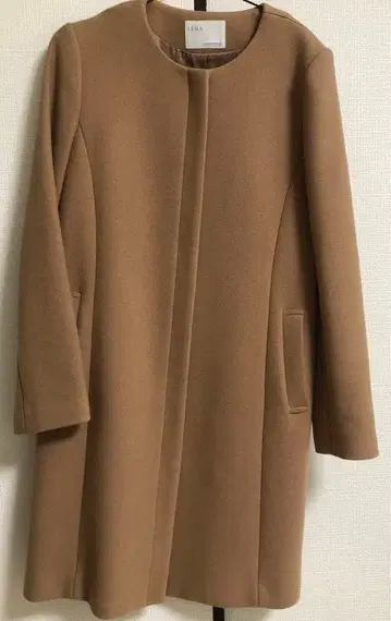 이에나 울 노카라 코트 베이지