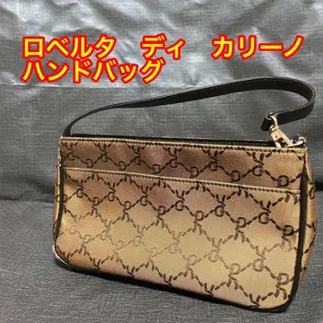 로베르타 디 카메리노 핸드백 액세서리 파우치 로고 올 패턴 다기능 브라운