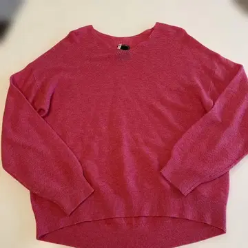 캐시미어 블렌드 V넥 스웨터 핑크