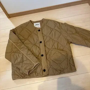 ZARA 퀼팅 자켓 베이지