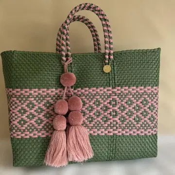 레트라 모자 꽁지 참 포함 메르카도 백 ( 핑크 )