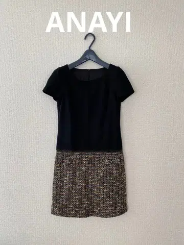 ANAYI 트위드 절개 원피스