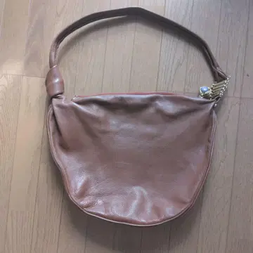 meucci 숄더백 천연 가죽 브라운 이탈리아 피렌체