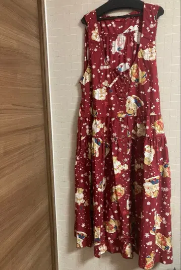 핑크하우스 세쌍둥이 곰의 겨울 준비 오버롤 스커트