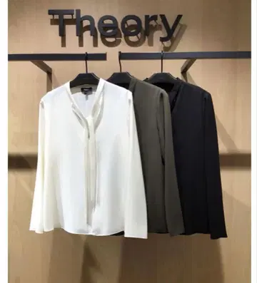 새상품급 띠어리 보타이 블라우스 셔츠 블라우스 화이트