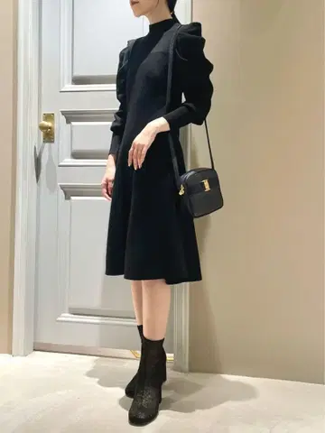 LILY BROWN 블랙 리본 포함 원피스 2way