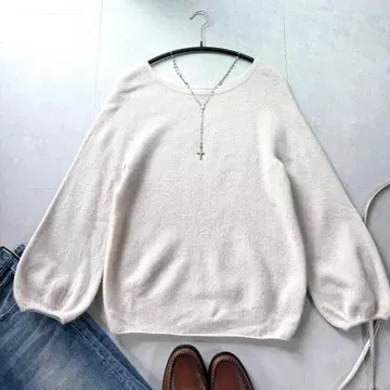 IENA 이에나 긴팔 니트 퍼프 슬리브 울 100