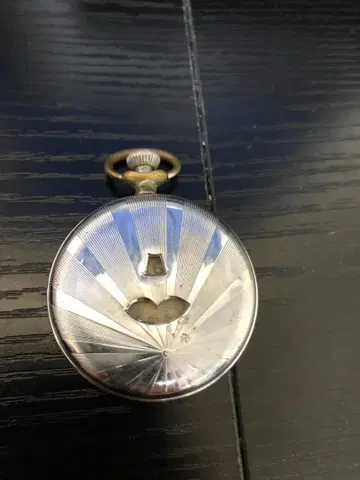 초레어 스위스산? 제조사 불명 앤티크 골동품 철가면 회중시계