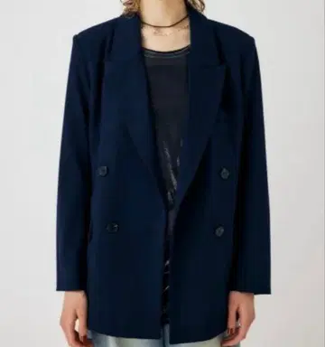 MOUSSY CLASSIC DOUBLE 자켓 네이비 사이즈 1