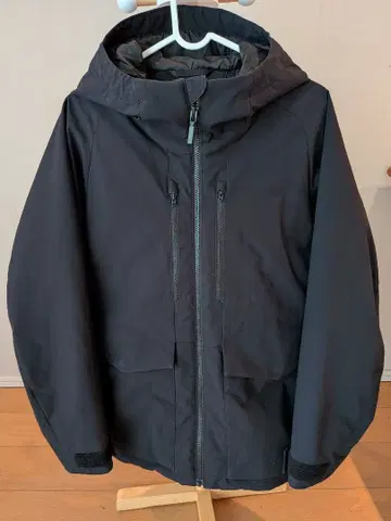 UNIQLO 남성용 하이브리드 다운 파카 (3D 컷) 블랙 XS