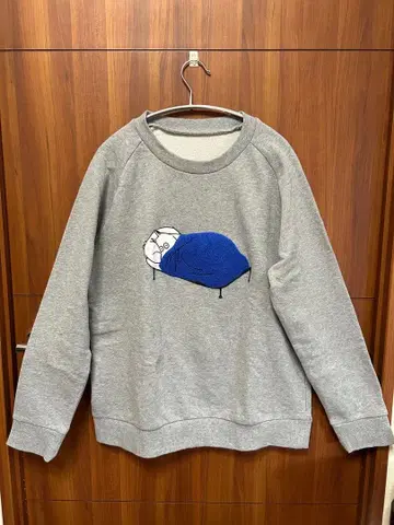 시럽 무민 복슬복슬 자수 맨투맨